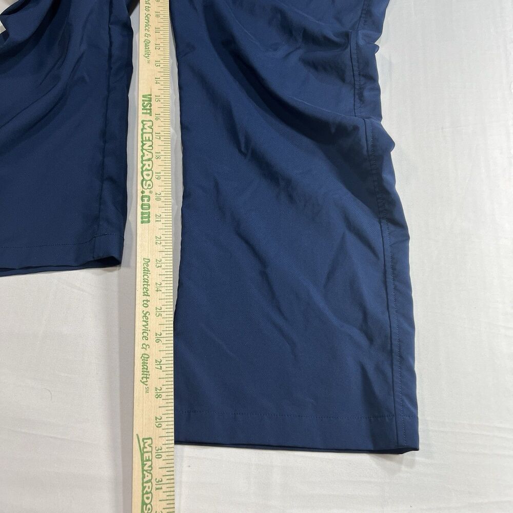 Under Armour Mens 40/30 Golf Pants Blue Loose Fit Flat Front Performance Stretch - Picture 3 of 6